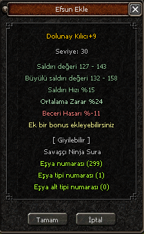 Hızlı Efsun Sistemi